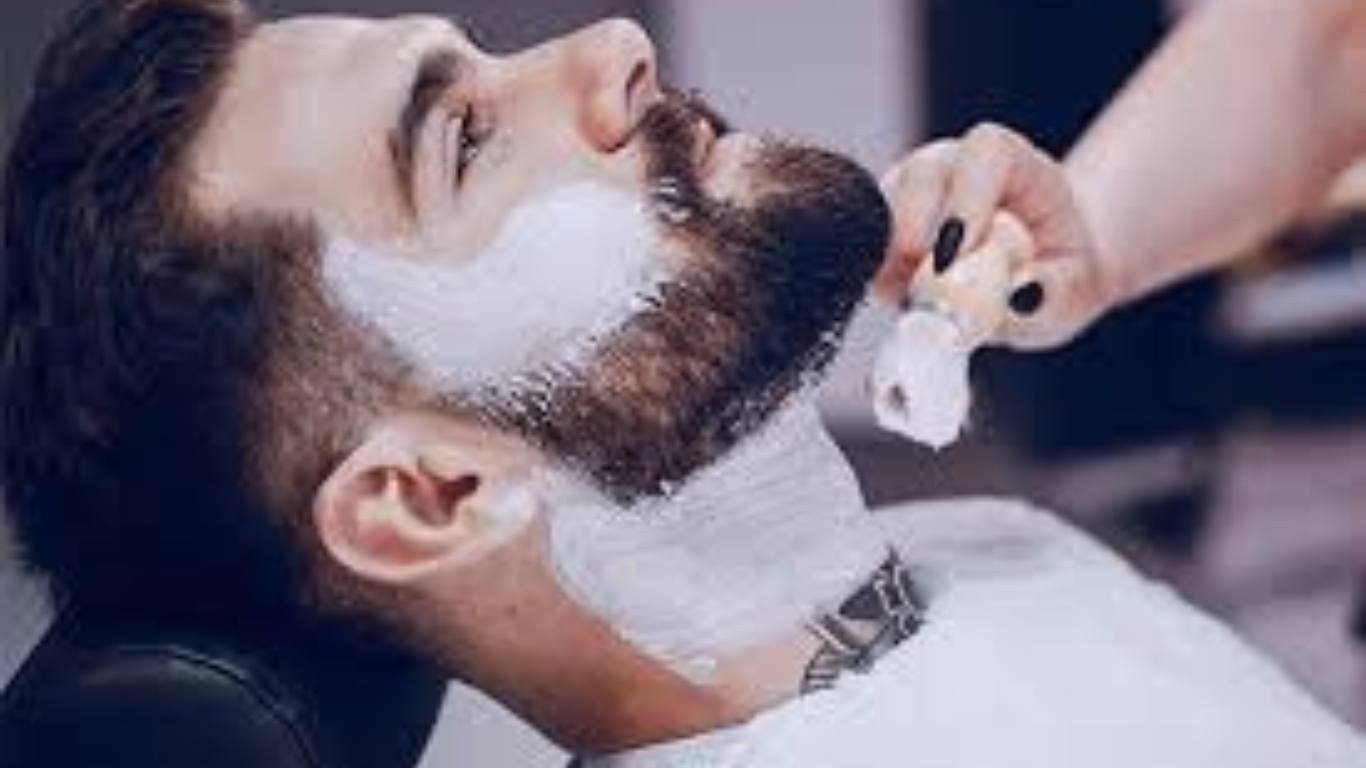 Professional shaving service for men at Styles 'N' Smiles Unisex Salon, Singapore.